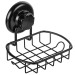 Vacuum Suction Cup Soap Basket HA-73121B MBK (BLACK)